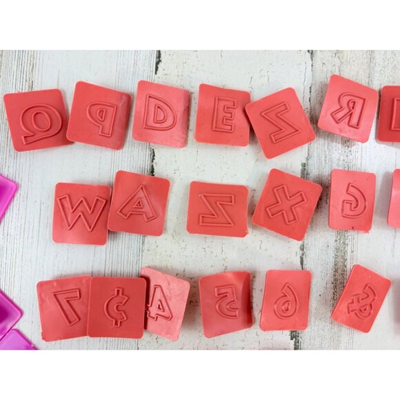 1990s Vintage Crayola Stamps-A-Lot Rubber Ink Stamp Lot 80+ Pcs - Picture 3 of 10